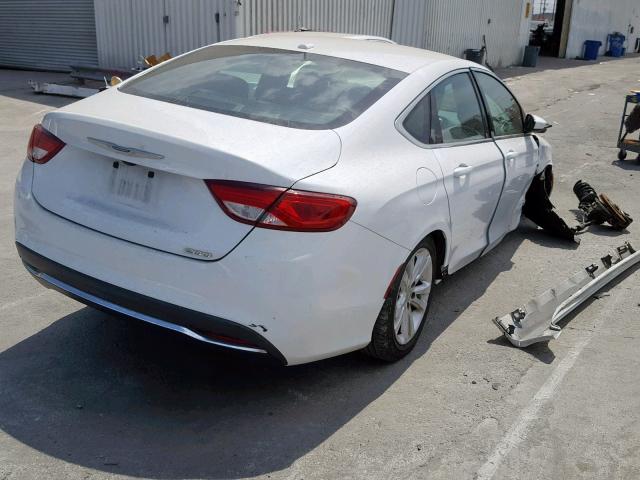 1C3CCCAB3FN726196 - 2015 CHRYSLER 200 LIMITE WHITE photo 4