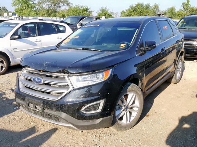 2FMPK3J8XHBB37032 - 2017 FORD EDGE SEL BLACK photo 2