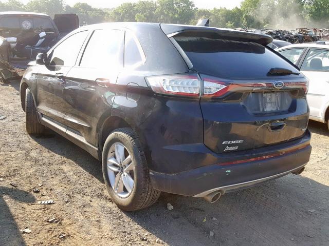 2FMPK3J8XHBB37032 - 2017 FORD EDGE SEL BLACK photo 3