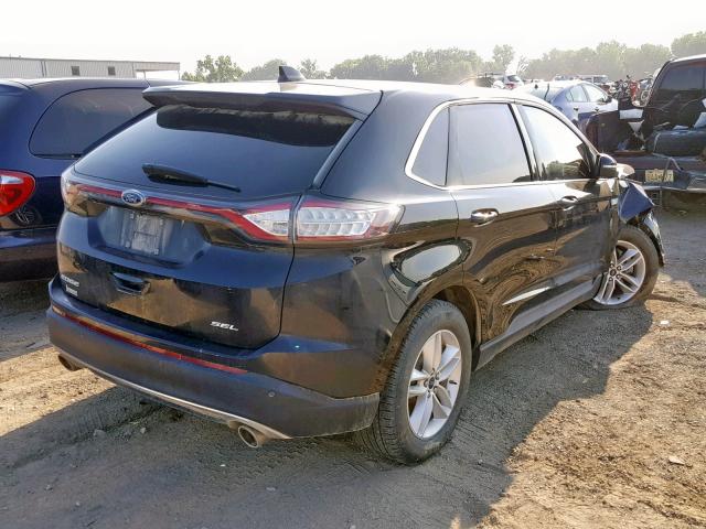 2FMPK3J8XHBB37032 - 2017 FORD EDGE SEL BLACK photo 4