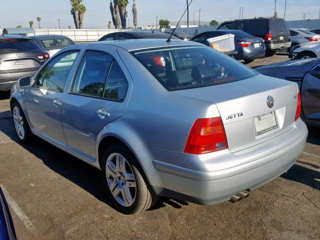 3VWSE69M13M167422 - 2003 VOLKSWAGEN JETTA GLS SILVER photo 3