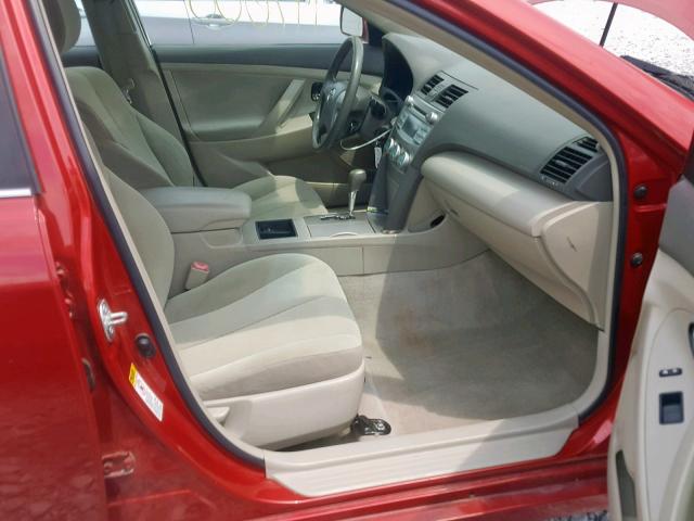 4T1BE46K98U255644 - 2008 TOYOTA CAMRY CE RED photo 5