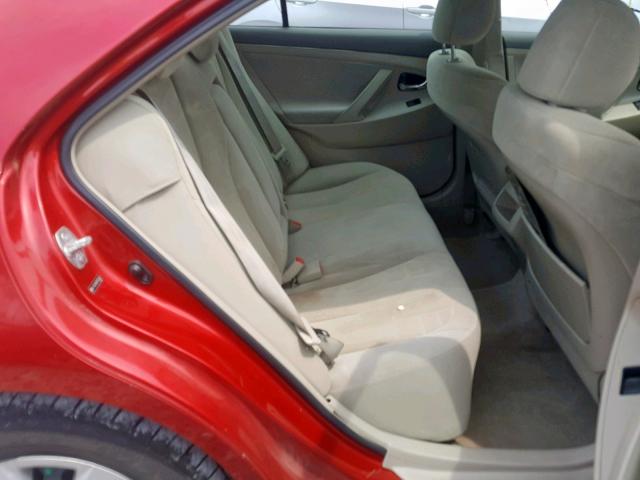 4T1BE46K98U255644 - 2008 TOYOTA CAMRY CE RED photo 6