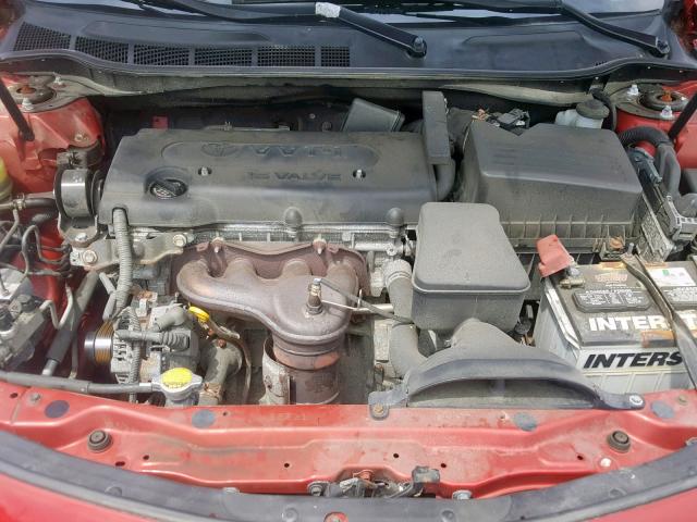 4T1BE46K98U255644 - 2008 TOYOTA CAMRY CE RED photo 7