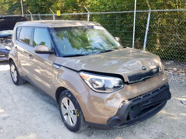 KNDJN2A25G7253074 - 2016 KIA SOUL BROWN photo 1