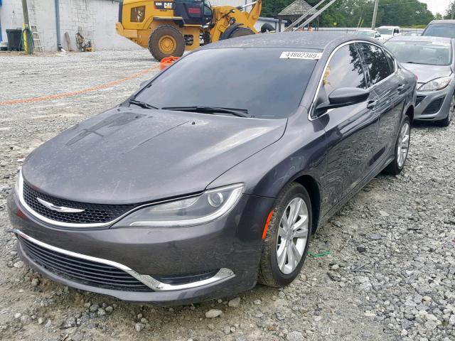 1C3CCCAB8GN144273 - 2016 CHRYSLER 200 LIMITE GRAY photo 2