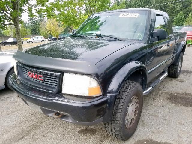 1GTCT19W918153576 - 2001 GMC SONOMA BLACK photo 2