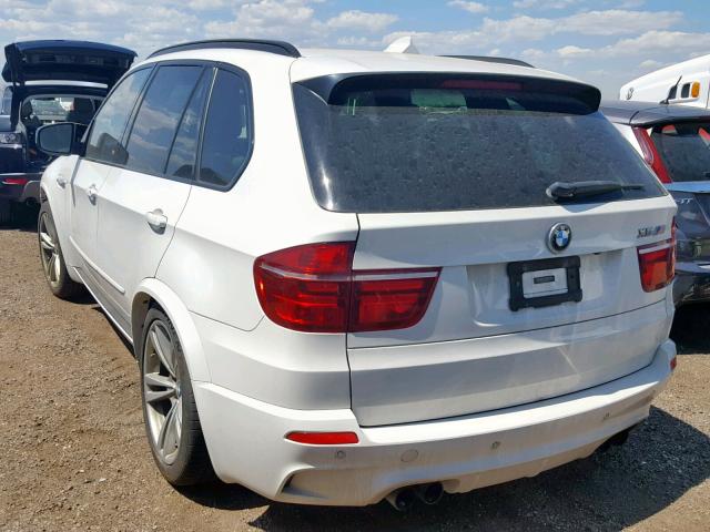 5YMGY0C52CLK27411 - 2012 BMW X5 M WHITE photo 3