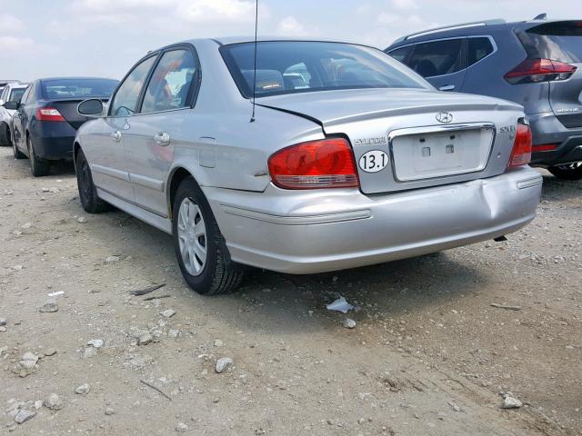 KMHWF25HX5A137270 - 2005 HYUNDAI SONATA GL SILVER photo 3