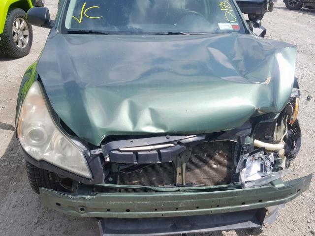 4S4BRBAC0B3333380 - 2011 SUBARU OUTBACK 2. GREEN photo 7