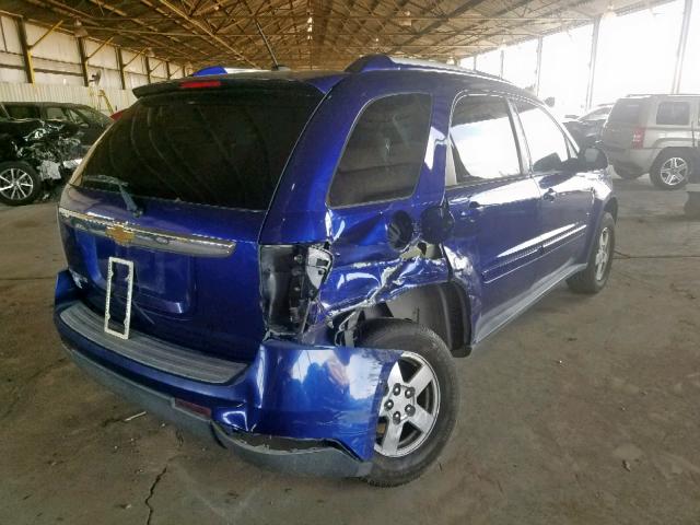 2CNDL63F176000856 - 2007 CHEVROLET EQUINOX LT BLUE photo 4