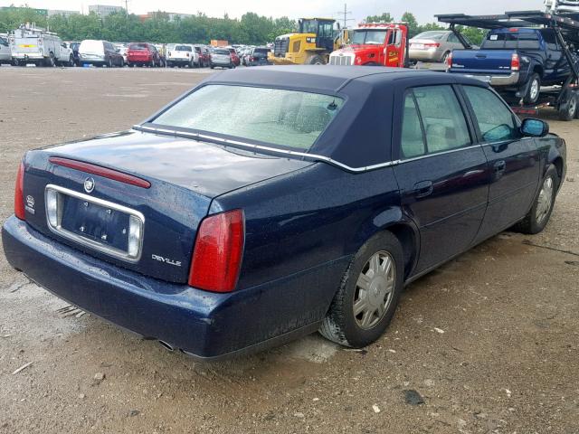 1G6KD54YX4U102935 - 2004 CADILLAC DEVILLE BLUE photo 4