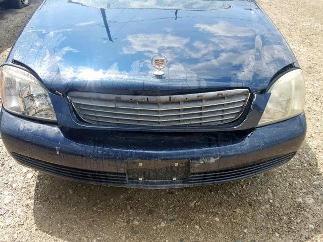 1G6KD54YX4U102935 - 2004 CADILLAC DEVILLE BLUE photo 9