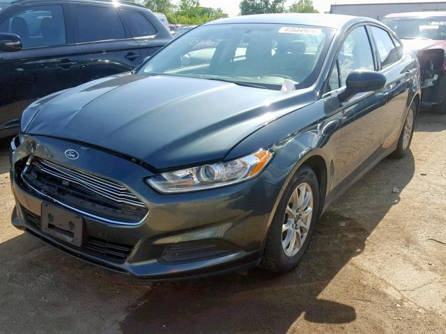 3FA6P0G75GR143776 - 2016 FORD FUSION S GRAY photo 2