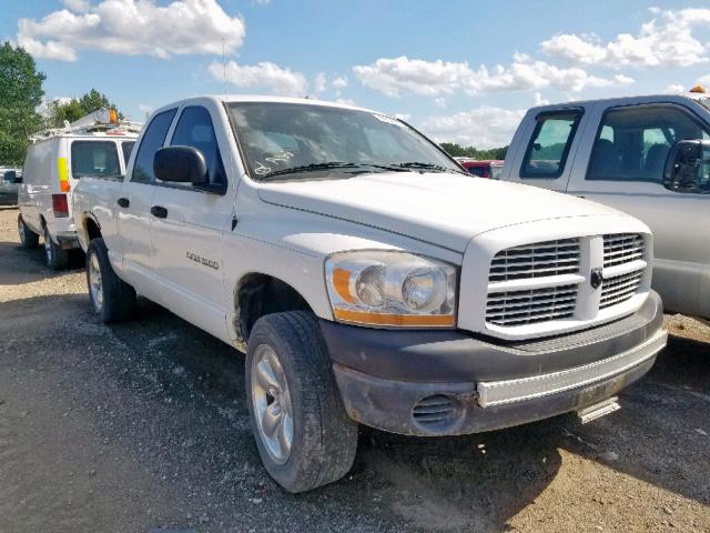 1D7HU18P27J556058 - 2007 DODGE RAM 1500 S WHITE photo 1