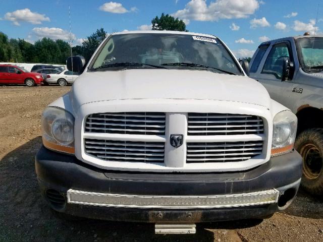 1D7HU18P27J556058 - 2007 DODGE RAM 1500 S WHITE photo 9