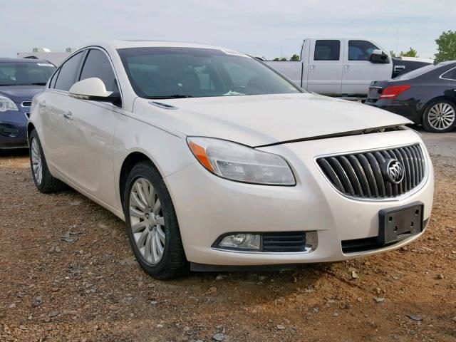 2G4GS5EV6D9240039 - 2013 BUICK REGAL PREM WHITE photo 1