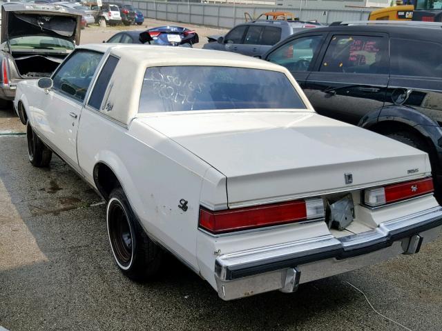 1G4AM47A9BK120073 - 1981 BUICK REGAL LIMI WHITE photo 3