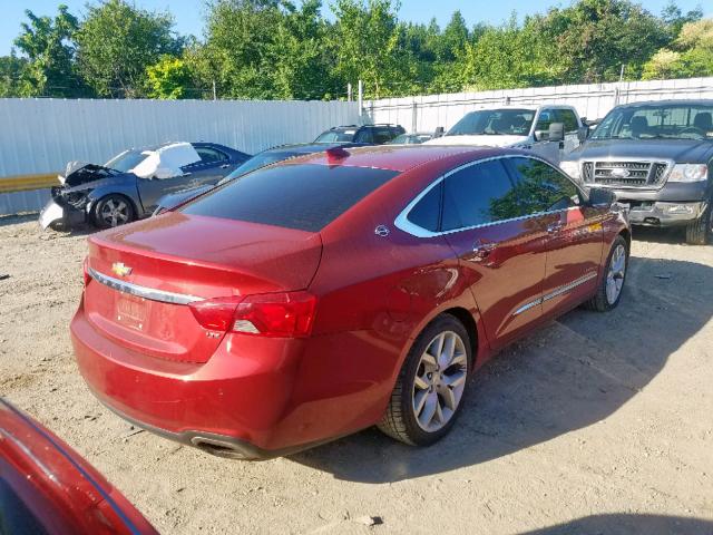 2G1165S37F9113233 - 2015 CHEVROLET IMPALA LTZ RED photo 4