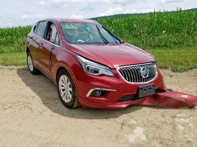 LRBFXDSA7HD216708 - 2017 BUICK ENVISION E RED photo 1