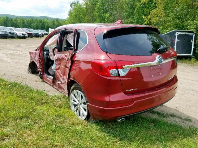 LRBFXDSA7HD216708 - 2017 BUICK ENVISION E RED photo 3