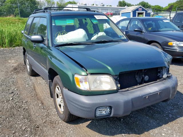 JF1SF63532H750696 - 2002 SUBARU FORESTER L GREEN photo 1