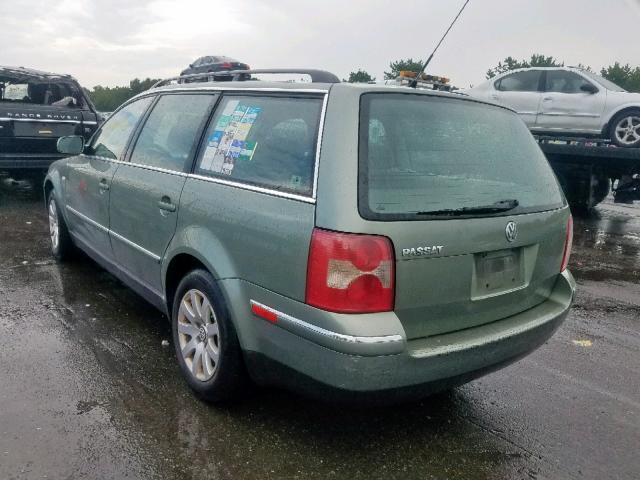 WVWVD63B51E179442 - 2001 VOLKSWAGEN PASSAT GLS GREEN photo 3