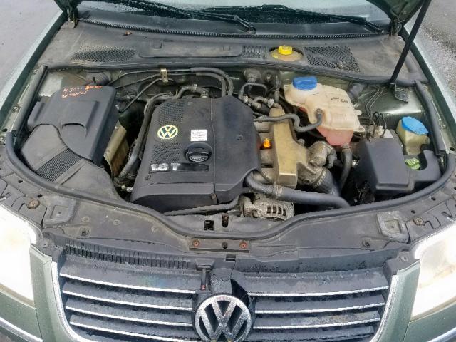 WVWVD63B51E179442 - 2001 VOLKSWAGEN PASSAT GLS GREEN photo 7