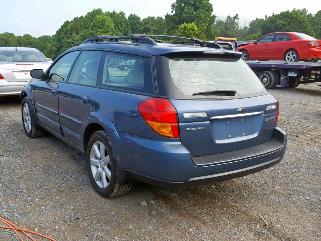 4S4BP62C967349085 - 2006 SUBARU LEGACY OUT BLUE photo 3