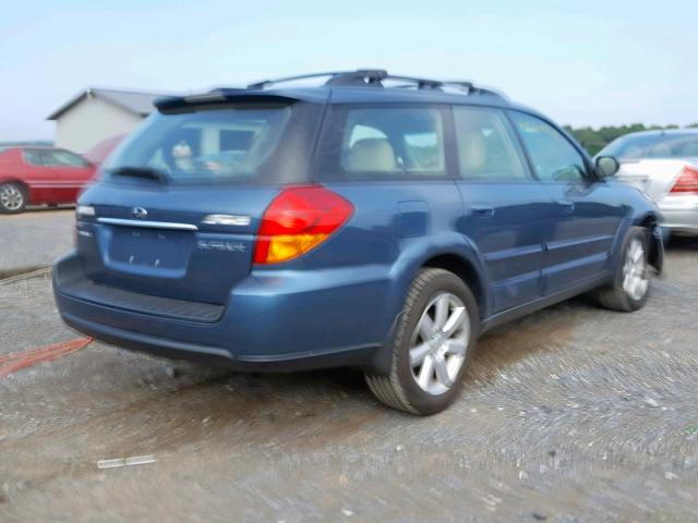 4S4BP62C967349085 - 2006 SUBARU LEGACY OUT BLUE photo 4