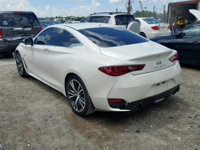 JN1CV7EKXHM110465 - 2017 INFINITI Q60 BASE WHITE photo 3