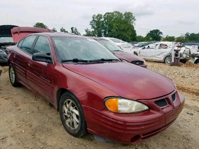1G2NF52T21M654814 - 2001 PONTIAC GRAND AM S MAROON photo 1