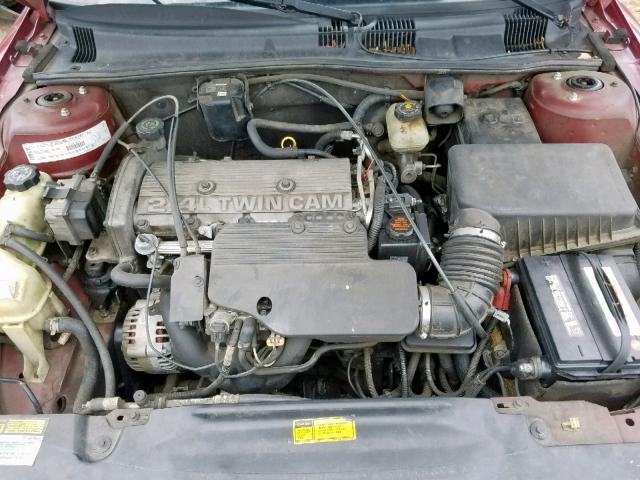 1G2NF52T21M654814 - 2001 PONTIAC GRAND AM S MAROON photo 7