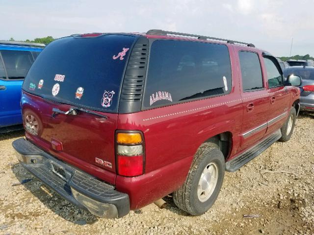 1GKEC16Z25J174084 - 2005 GMC YUKON XL C MAROON photo 4