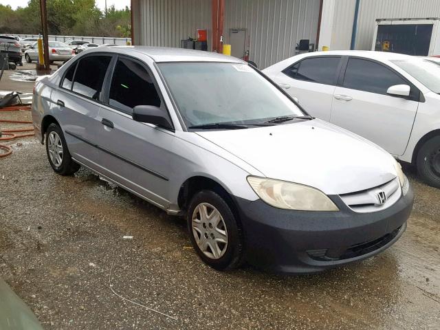 2HGES16324H617295 - 2004 HONDA CIVIC DX V SILVER photo 1