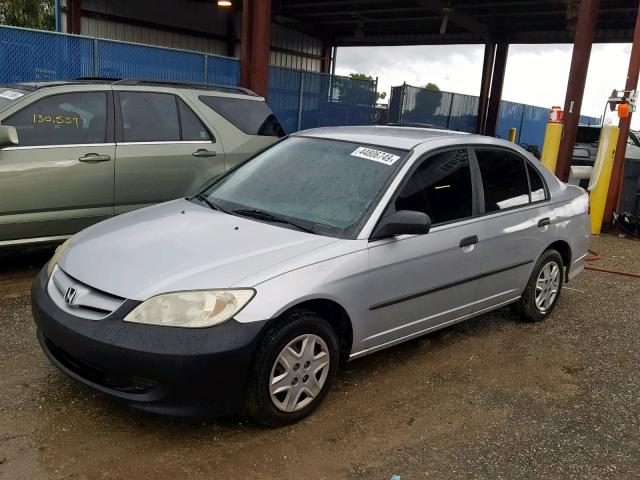 2HGES16324H617295 - 2004 HONDA CIVIC DX V SILVER photo 2