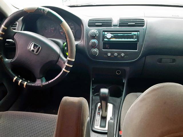 2HGES16324H617295 - 2004 HONDA CIVIC DX V SILVER photo 9