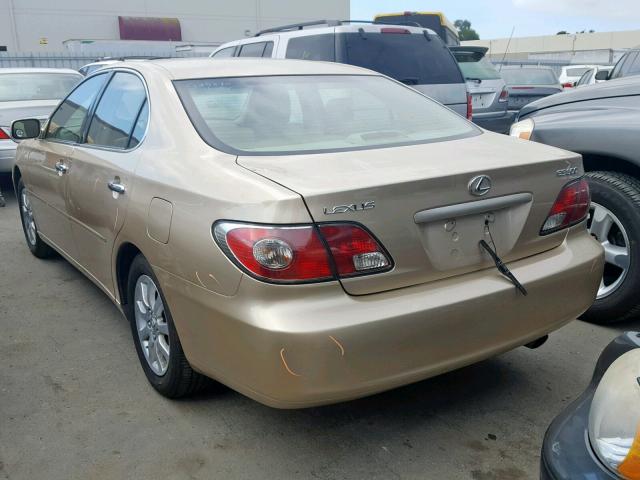 JTHBF30G225020096 - 2002 LEXUS ES 300 GOLD photo 3