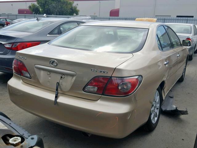 JTHBF30G225020096 - 2002 LEXUS ES 300 GOLD photo 4