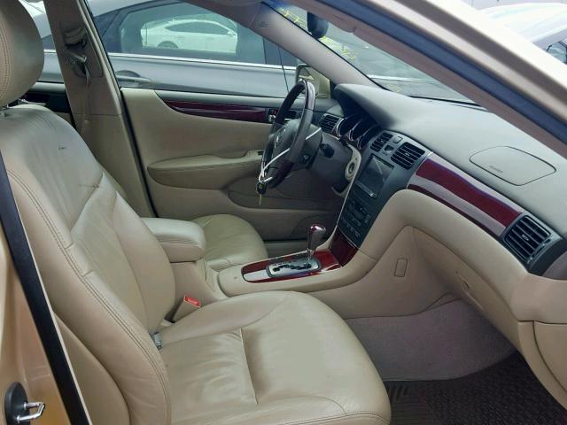 JTHBF30G225020096 - 2002 LEXUS ES 300 GOLD photo 5