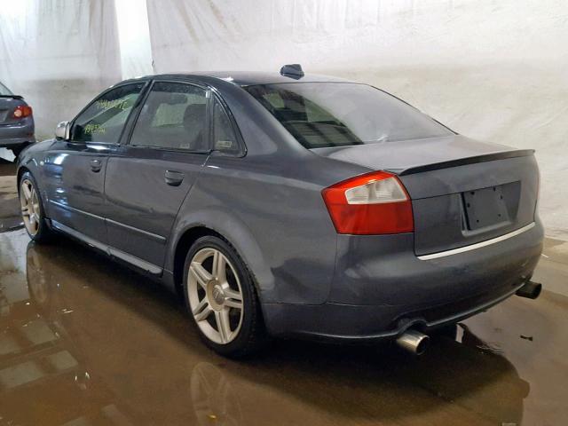 WAULC68E04A167625 - 2004 AUDI A4 GRAY photo 3