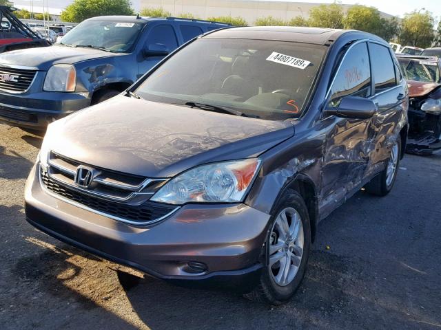 5J6RE3H76BL005145 - 2011 HONDA CR-V EXL GRAY photo 2