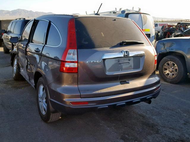 5J6RE3H76BL005145 - 2011 HONDA CR-V EXL GRAY photo 3