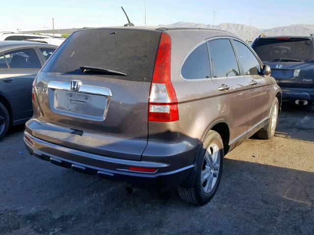 5J6RE3H76BL005145 - 2011 HONDA CR-V EXL GRAY photo 4