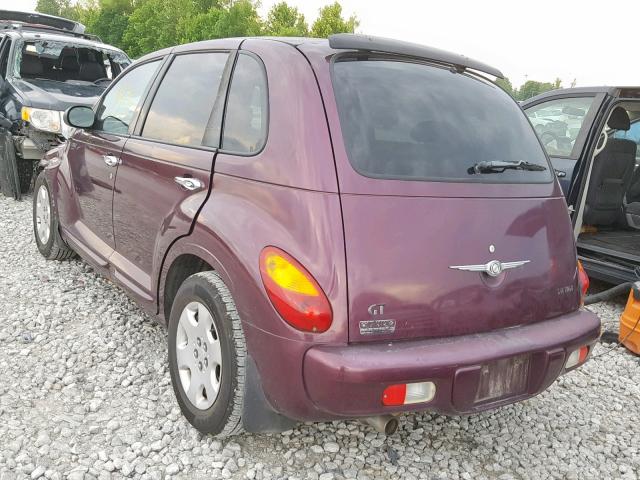 3C8FY78G23T549122 - 2003 CHRYSLER PT CRUISER PURPLE photo 3