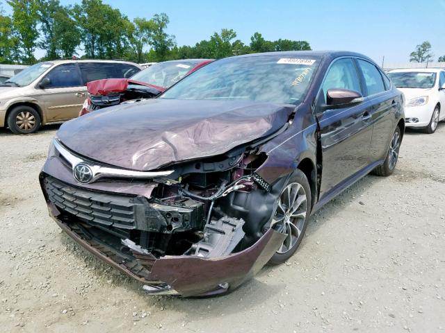 4T1BK1EB5JU289143 - 2018 TOYOTA AVALON XLE BURGUNDY photo 2