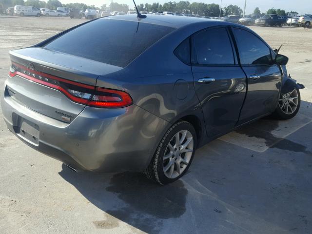 1C3CDFCH5DD146578 - 2013 DODGE DART LIMIT GRAY photo 4