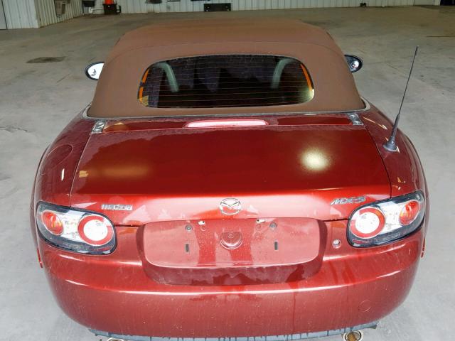 JM1NC25F070126875 - 2007 MAZDA MX-5 MIATA RED photo 6