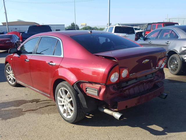 1G1ZK57708F208396 - 2008 CHEVROLET MALIBU LTZ RED photo 3