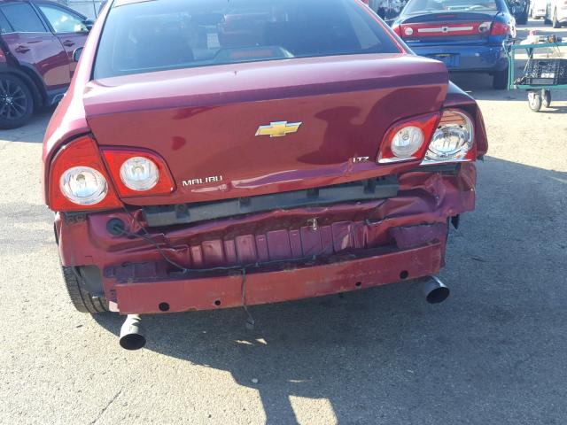 1G1ZK57708F208396 - 2008 CHEVROLET MALIBU LTZ RED photo 9